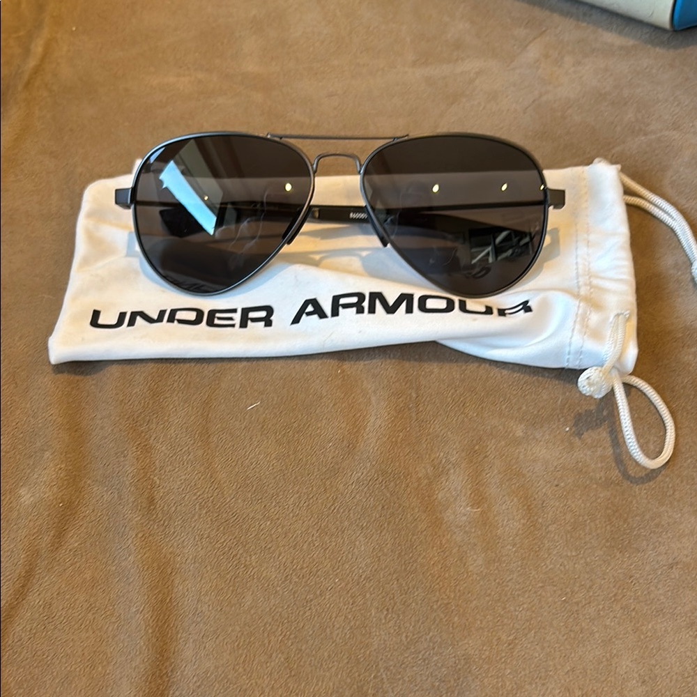 Under Armour Black Aviator Sunglasses